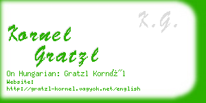 kornel gratzl business card